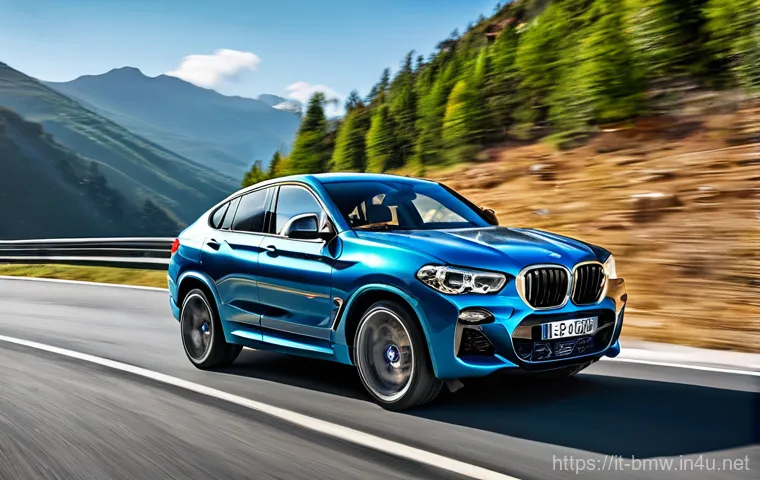BMW X4 쿠페형 SUV의 트림별 옵션 - **Prompt 1: Urban Elegance with the BMW X4 xLine**
    "A sleek BMW X4 in xLine trim, showcasing its...