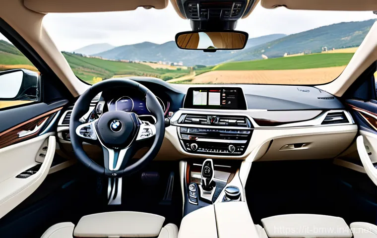 BMW 6시리즈 GT의 장거리 주행 성능 - **"Infinite Comfort on an Italian Journey"**
    Visualize the luxurious interior of a BMW 6 Series ...