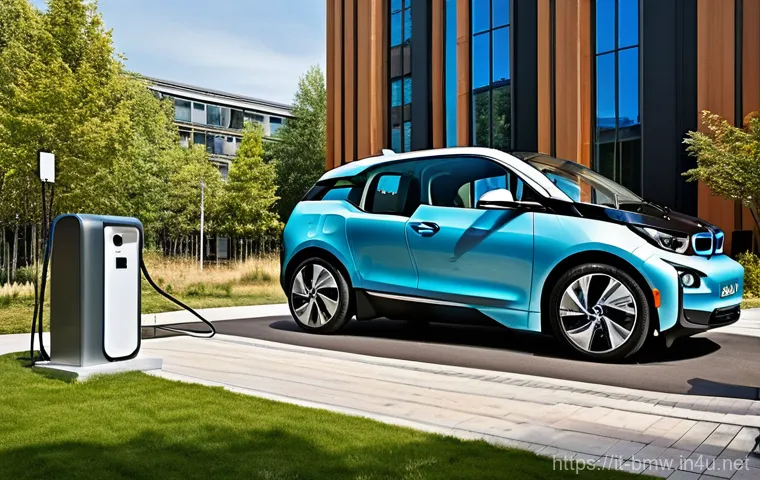 BMW i3의 중고차 가치 평가 - **Prompt:** A BMW i3 expertly maneuvering into a tight parallel parking spot on a charming, bustling... BMW i3의 중고차 가치 평가 - **Prompt:** A BMW i3 expertly maneuvering into a tight parallel parking spot on a charming, bustling...