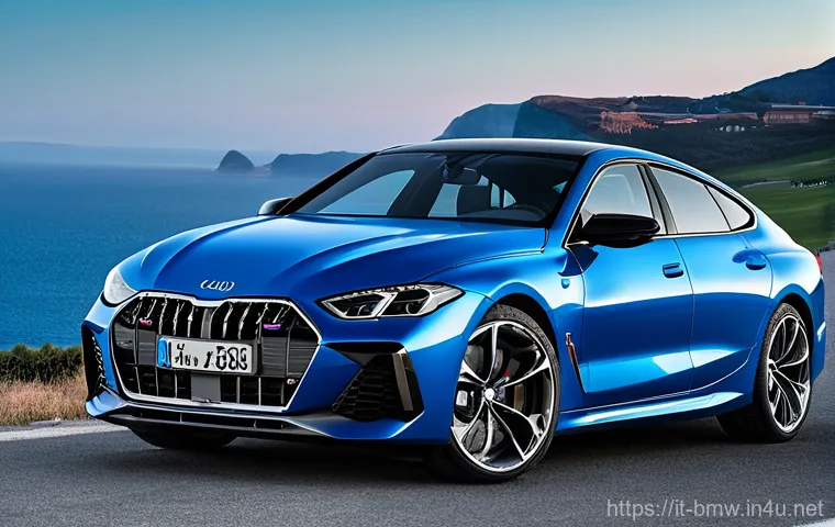 BMW M850i와 아우디 RS7 비교 - **Prompt 2: The Aggressive Performance Machine**
    "An Audi RS7 Sportback, in a striking Nardo Gre...